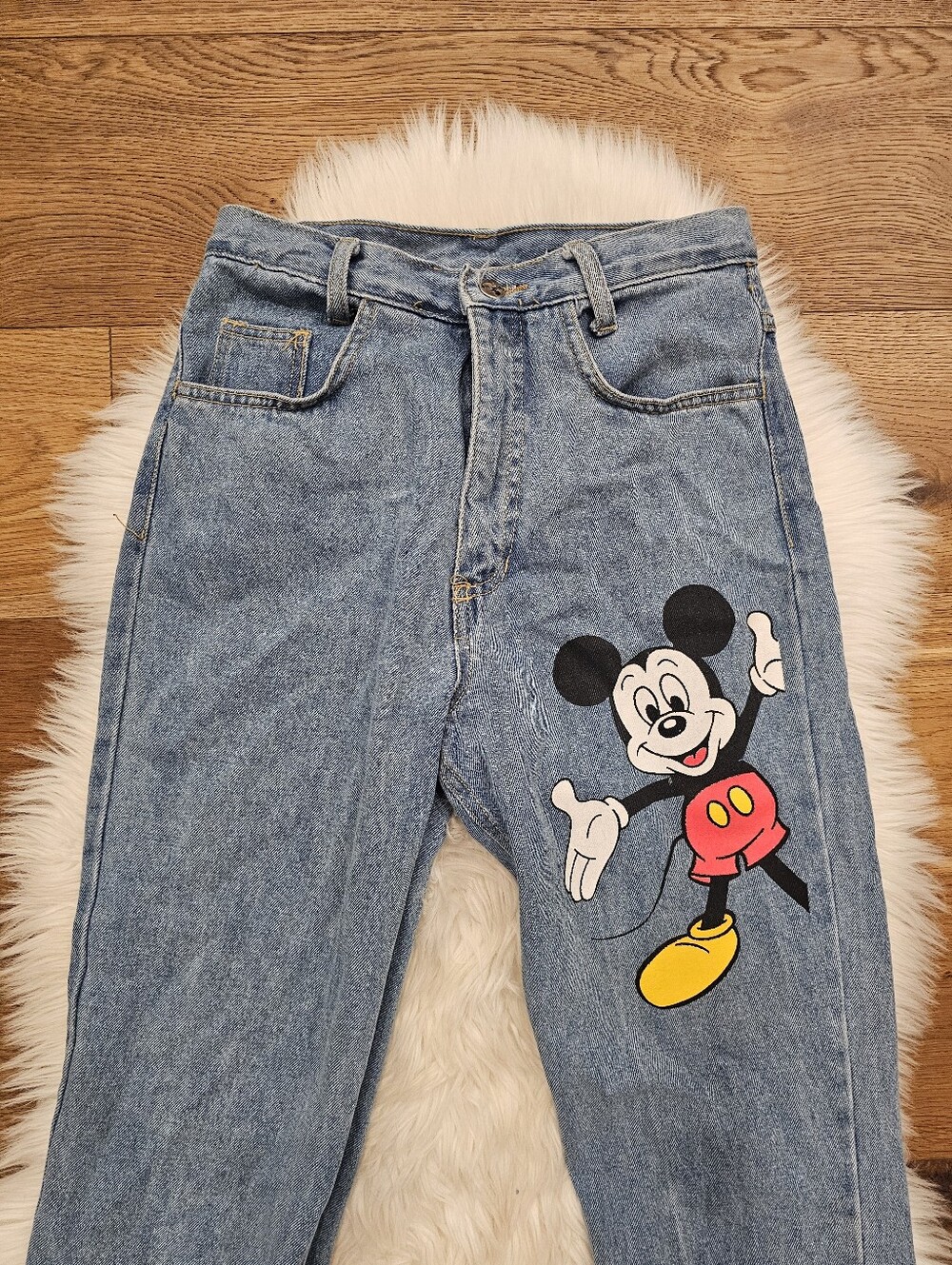 Vintage High Rise Mickey Mouse Jeans - Picture 2 of 8